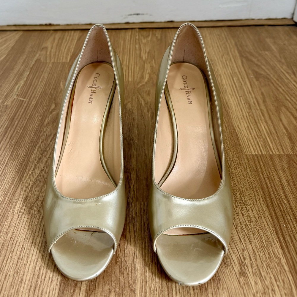 Cole Haan NikeAir gold heels